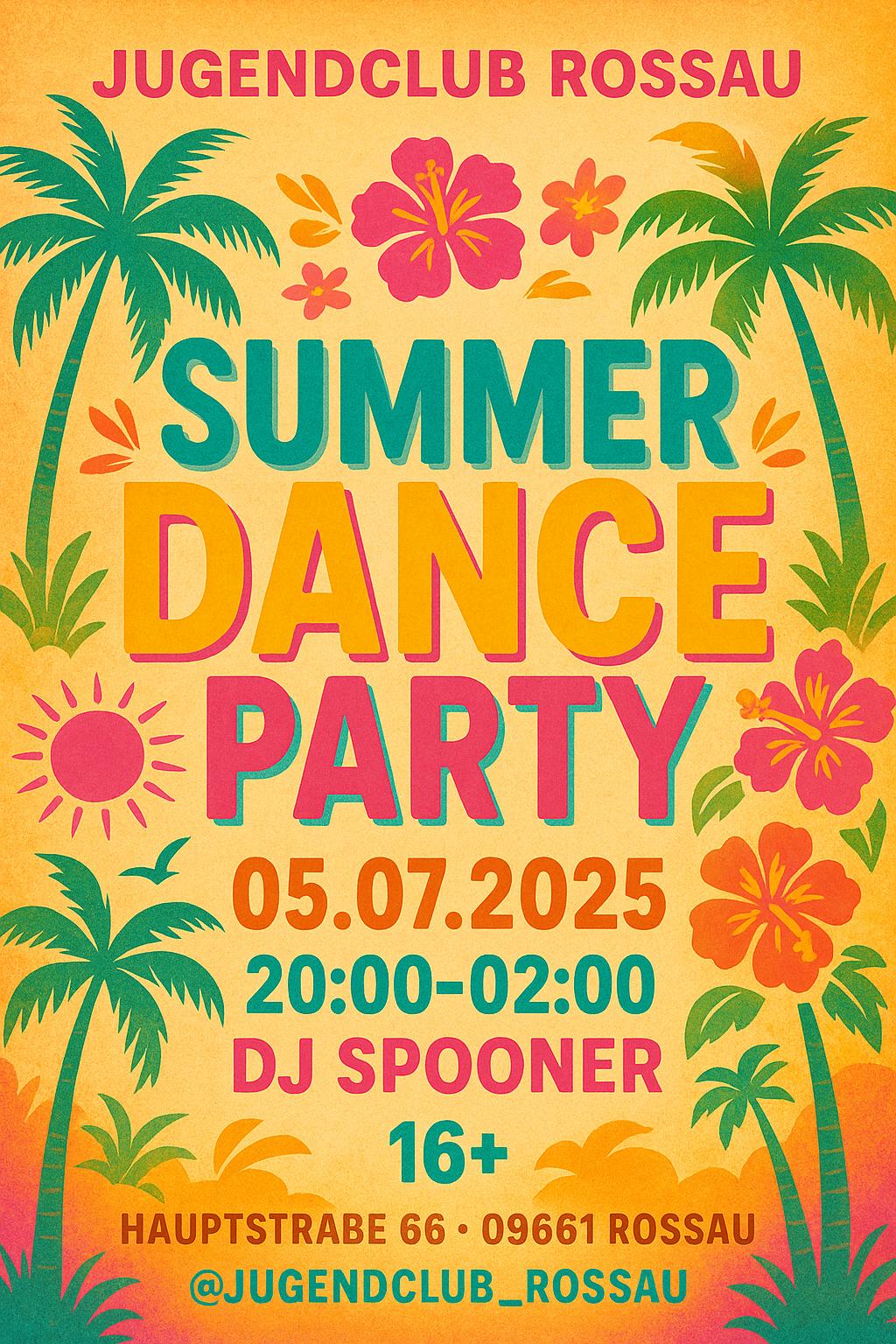 Jugendclub Rossau SUMMER DANCE PARTY